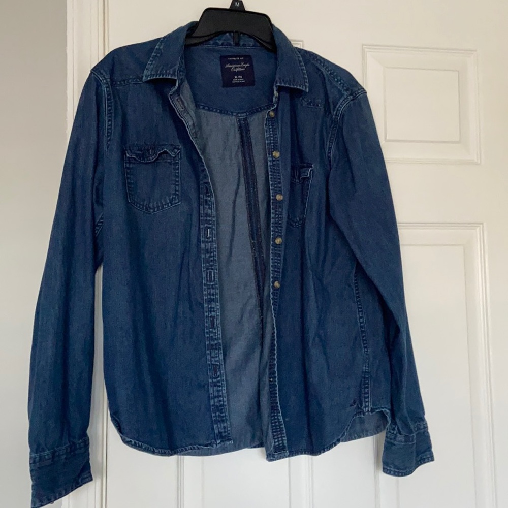 Women’s denim button down